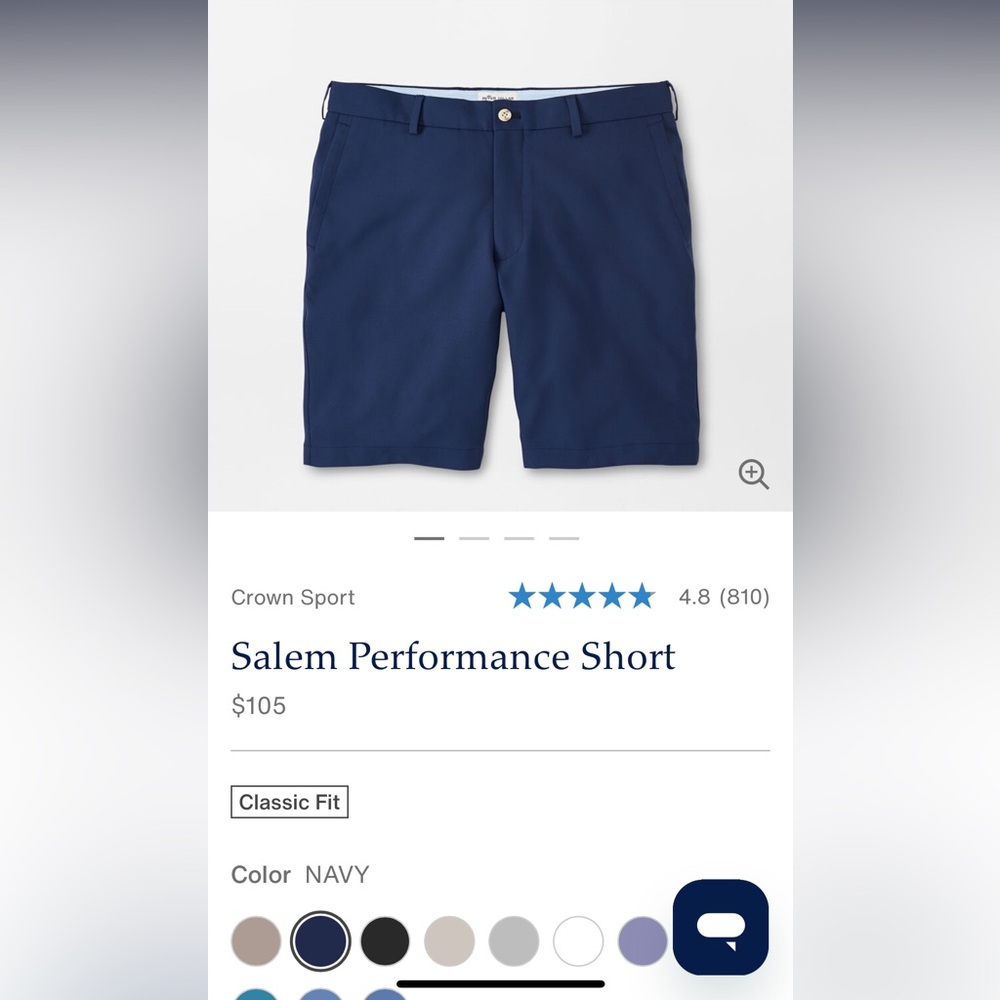 Peter Millar Salem Performance Shorts